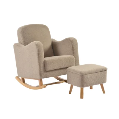 Bebe & Beyond Soother Ted Nursing Chair with Stool - Biscuit — image 3
