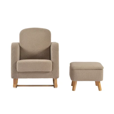 Bebe & Beyond Soother Ted Nursing Chair with Stool - Biscuit — image 4