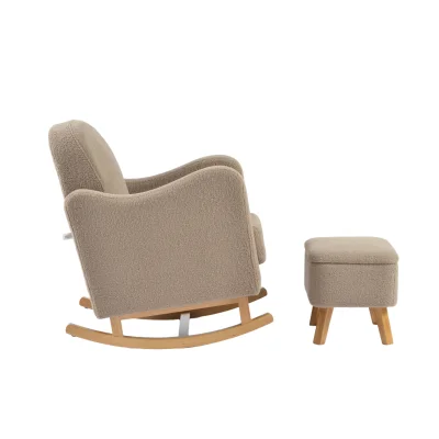 Bebe & Beyond Soother Ted Nursing Chair with Stool - Biscuit — image 6