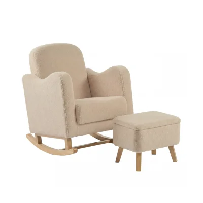 Bebe & Beyond Soother Ted Nursing Chair with Stool - Oat — image 3