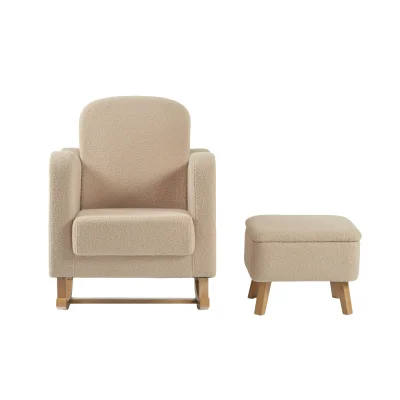 Bebe & Beyond Soother Ted Nursing Chair with Stool - Oat — image 5