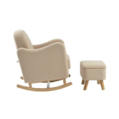 Bebe & Beyond Soother Ted Nursing Chair with Stool - Oat — image 7