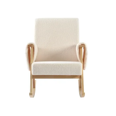 Bebe & Beyond Storyteller Nursing Chair & Stool - Off White — image 7