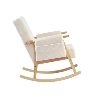 Bebe & Beyond Storyteller Nursing Chair & Stool - Off White — image 8