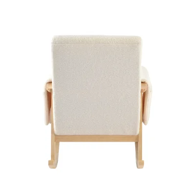 Bebe & Beyond Storyteller Nursing Chair & Stool - Off White — image 9