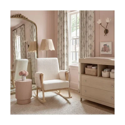 Bebe & Beyond Storyteller Nursing Chair - Off White - Off White