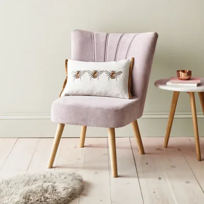 Bees Rectangular Cushion - Natural