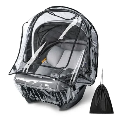 Bemece Universal Car Seat Rain Cover with Air Vents, Rain/Wind/Snow Proof