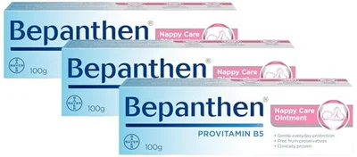Bepanthen Nappy Care Ointment - 100g X 4 Packs - Nappy / 100 g (Pack of 3)