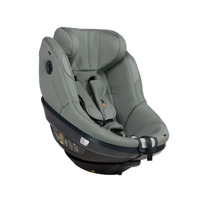 BeSafe Beyond 2 Car Seat - Dark Grey Mélange - Meadow Green Softbreeze / With Base