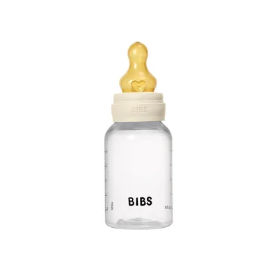 BIBS Medium Flow Baby Bottle Latex 1 Pack - Blush