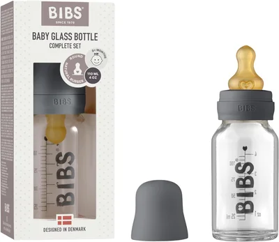 Bibs Baby Glass Bottle - Iron