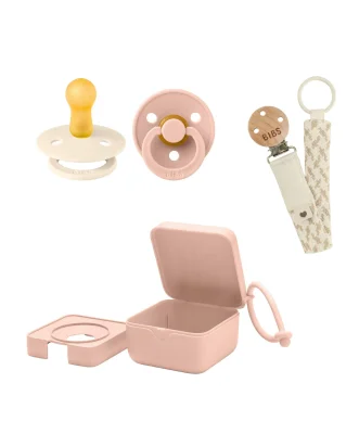 Bibs World BIBS Dummies Bundle Size 1 (3 Pieces) – Blush/Ivory