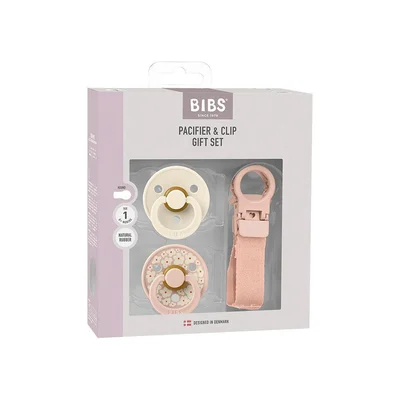 Bibs World Latex Colour Pacifier & Loop Clip Gift Set
