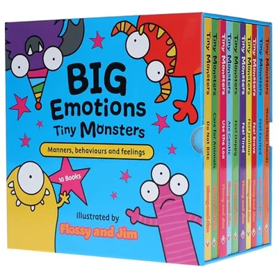 Big Emotions Tiny Monsters 10-Book Collection: Manners, Behaviours and Feelings