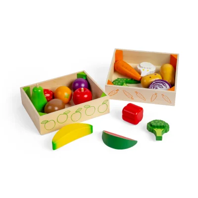 Bigjigs Toys Fruit & Veg Crate Set
