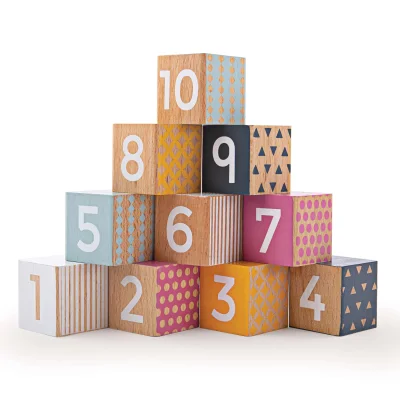 Bigjigs Toys Wooden Number Blocks