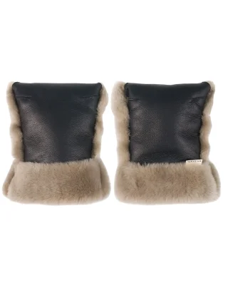 BINIBAMBA Limited-edition Leather & Sheepskin Buggy Mittens