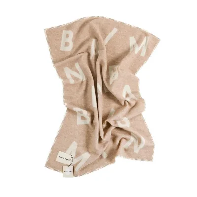 BINIBAMBA Merino Blanket - Camel + Milk