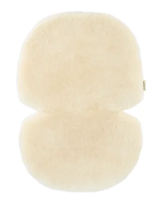 BINIBAMBA Milk Sheepskin Buggy Liner for Prams