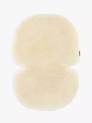 BINIBAMBA Sheepskin Newborn Baby Pram/Basket Liner, Milk - Milk