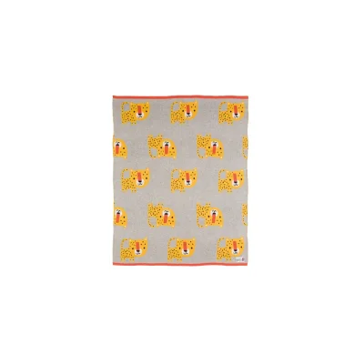 Bizzi Growin Leopard knit blanket/shawl