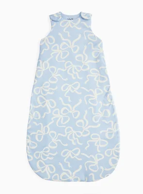 Blue Bow Print 1.5 Tog Sleeping Bag 0-6 Months - Multi coloured / 0-6 Months