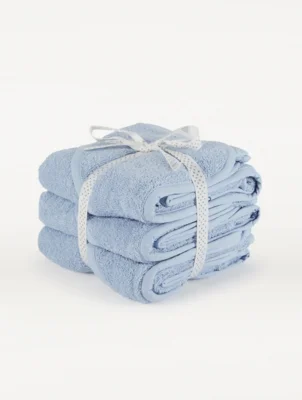 Blue Hooded Towels 3 Pack - Blue