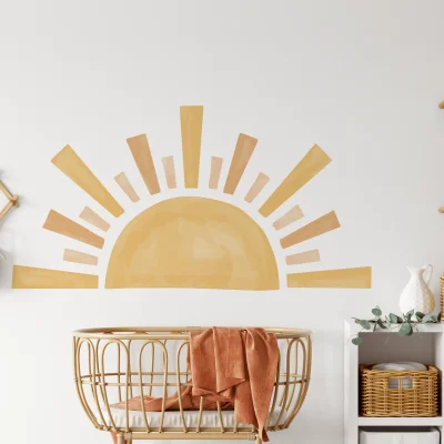 Boho Sun Nursery Wall Sticker - Default