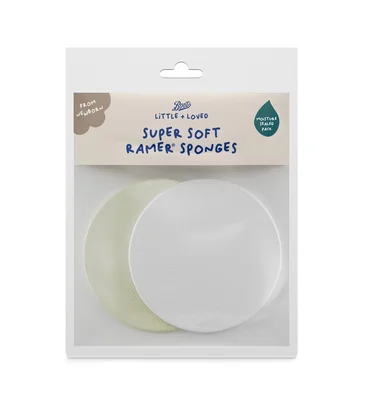 Boots Little + Loved Baby 2 Ultra Soft Ramer Sponges
