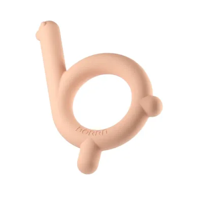 BORRN Silicone Animal Teether-Orange Bird