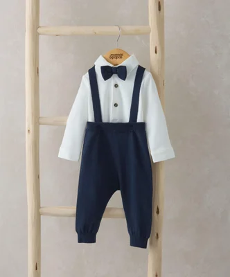 Bow Tie, Braces, Bodysuit & Trousers Outfit Set - 18-24 Months