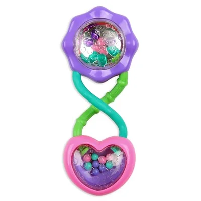 Bright Starts Rattle & Shake Barbell Toy - Pink