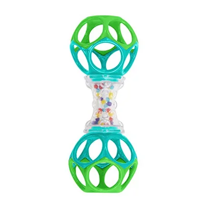 Bright Starts Oball Shaker Rattle - Blue and Green