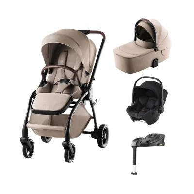 Britax Rio Style All in One Travel System with Baby-Safe Core Car Seat - Carbon Black