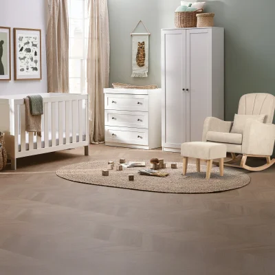 Bromley White 4 Piece Nursery Room Set - Default