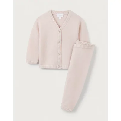 Brushed Wool Cardigan & Leggings Set