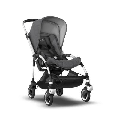 Bugaboo Bee 5 Styled By You Pushchair - Aluminum/Grey Melange/Grey Melange - Aluminum/Grey Melange/Grey Melange