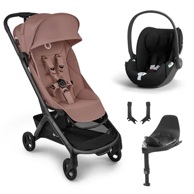 Bugaboo Butterfly 2 + Cybex Cloud T Travel System- Dusty Pink