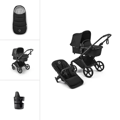 Bugaboo Cub Essential Bundle- Heritage Black - Heritage Black