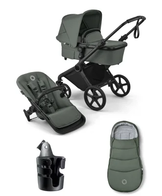Bugaboo Cub Essential Pushchair Bundle - Forest Green