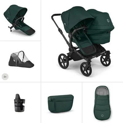 Bugaboo Donkey 6 Double Essential Bundle- Desert Taupe Melange
