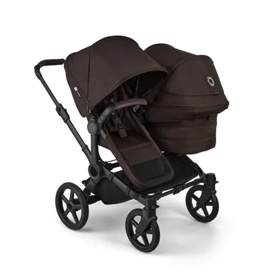 Bugaboo Donkey 6 Double Stroller- Cocoa Brown