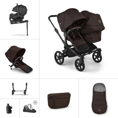 Bugaboo Donkey 6 Double Ultimate Bundle- Desert Taupe Melange