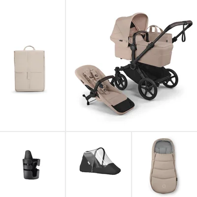 Bugaboo Donkey 6 Stroller Essential Bundle- Desert Taupe Melange