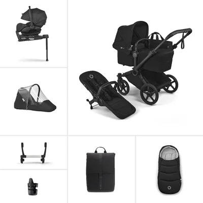 Donkey 6 Stroller Ultimate Bundle- Heritage Black - Heritage Black