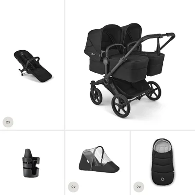 Bugaboo Donkey 6 Twin Essential Bundle - Heritage Black