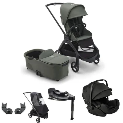Bugaboo Dragonfly + Otter Travel System- Forest Green