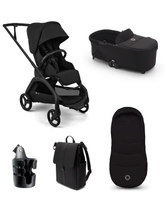 Bugaboo Dragonfly Plus Essential Pushchair Bundle (5 Pieces) - Black
