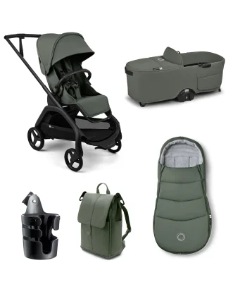 Bugaboo Dragonfly Plus Essential Pushchair Bundle (5 Pieces) - Forrest Green